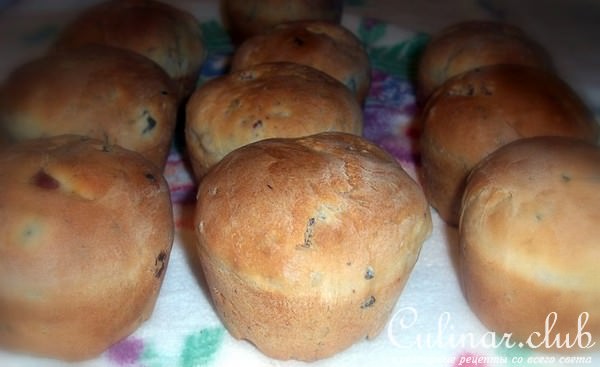 мини фокачча с салями и сыром