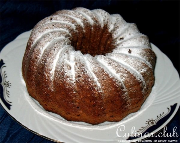 Кофейный кекс из мацы,с орехами и изюмом