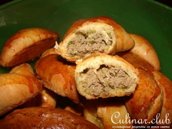 Пирожки с куриной печёнкой