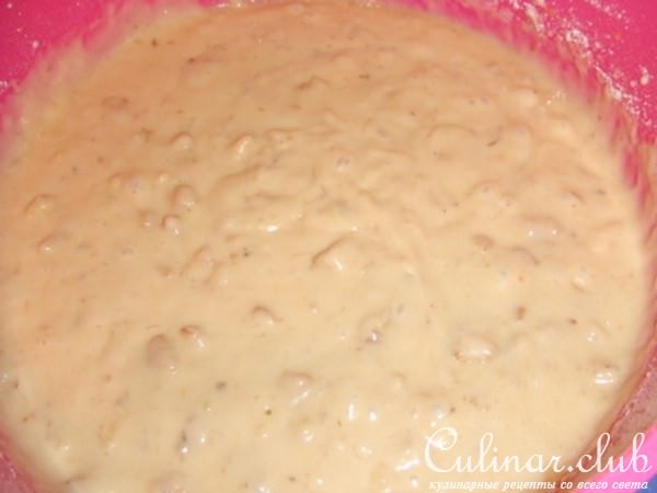 Банановый кекс с грецкими орехами