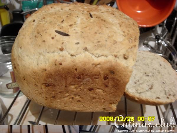 хлеб с укропом, семечками подсолнечника и прованскими травами /для хлебопечки/