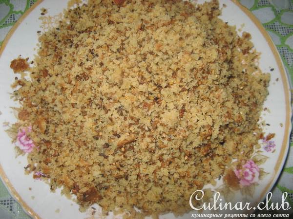 Торт с халвой и кунжутом