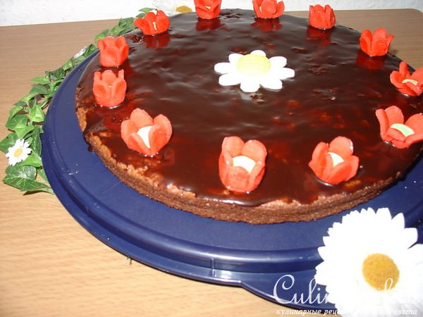 Французский шоколадный пирог „Tarte au chocolat“.