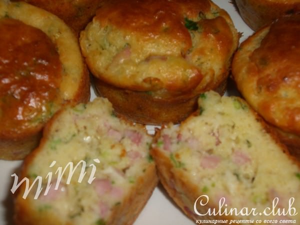 маффины с ветчиной и сыром