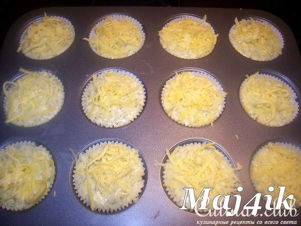 Картофельные маффины с сыром и зеленью