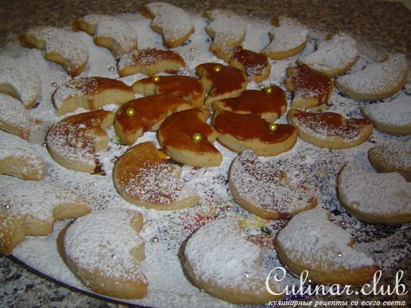 Рождественское печенье "Грецкое"-Pltzchen "Walnuschnitten"