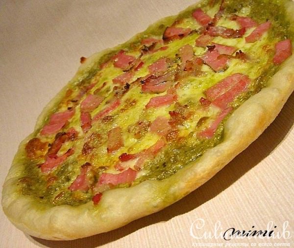 пицца с песто