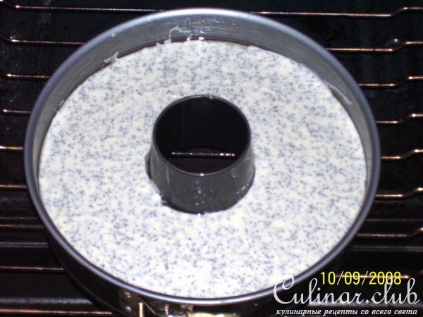 Творожный пирог с маком