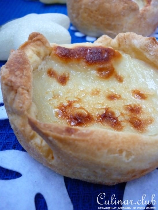 Яичные тарталетки с кокосовым молоком