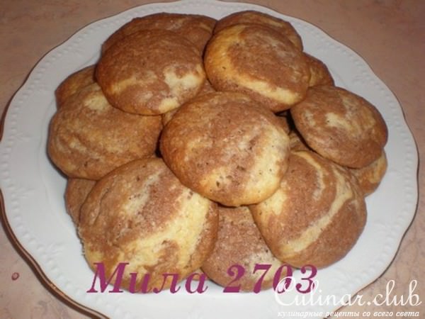 Печенье сливочно-шоколадное