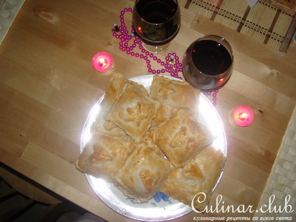Слойки с творогом