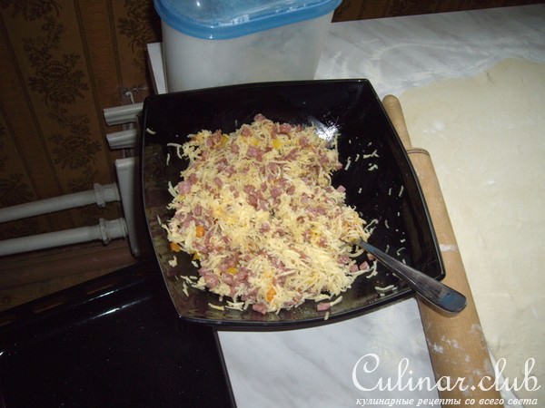 Спиральки из слоеного теста