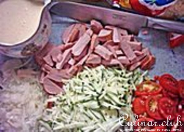 Овощной тортик(мой вариант).