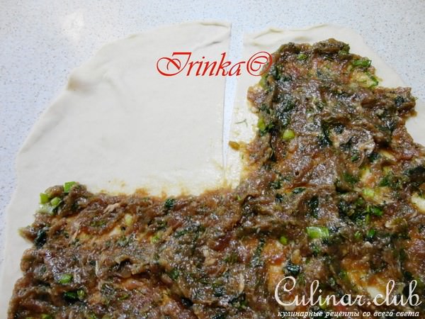 Китайские слоеные лепешки с мясом