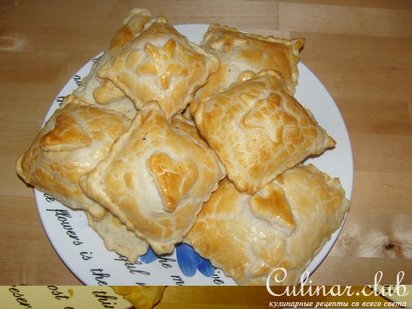 Слойки с творогом