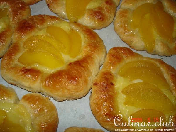 пирожные Розанчики с заварным кремом и фруктами(по мотивам датской выпечки)