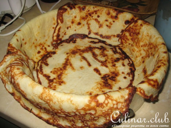 Блинчатый сладкий пирог