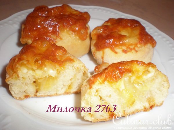 Простые сырные булочки