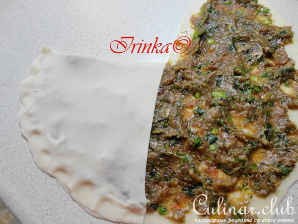 Китайские слоеные лепешки с мясом
