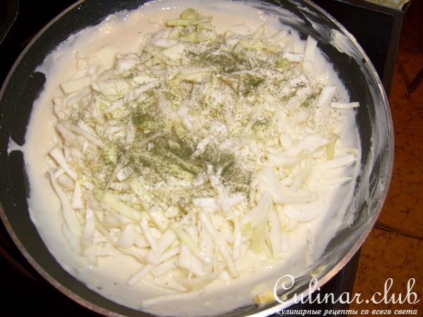 Капустный пирог для ленивых - мой вариант