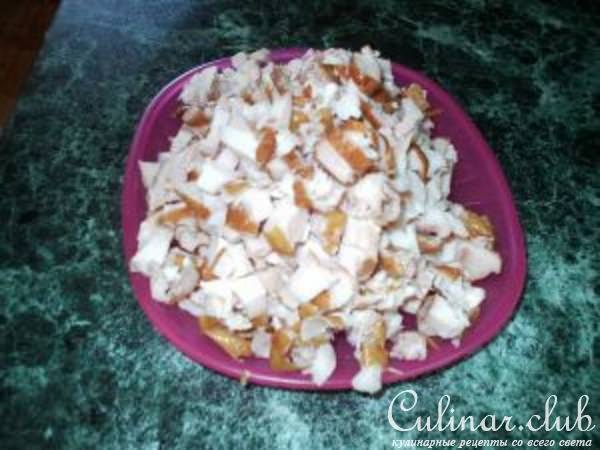 пирог с копченной курицей