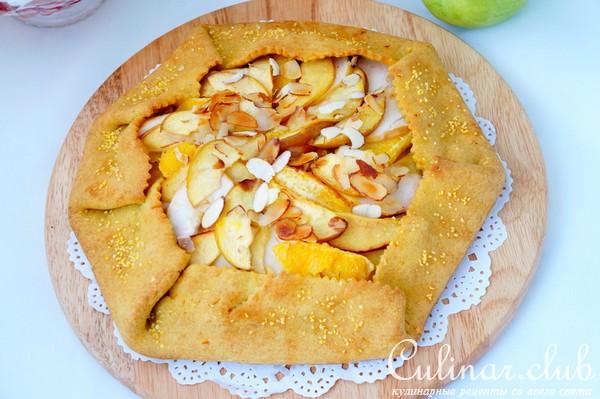 Фруктовая галета с кукурузной мукой
