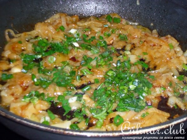 Пирог с карамелизированным луком и сыром "Фета"