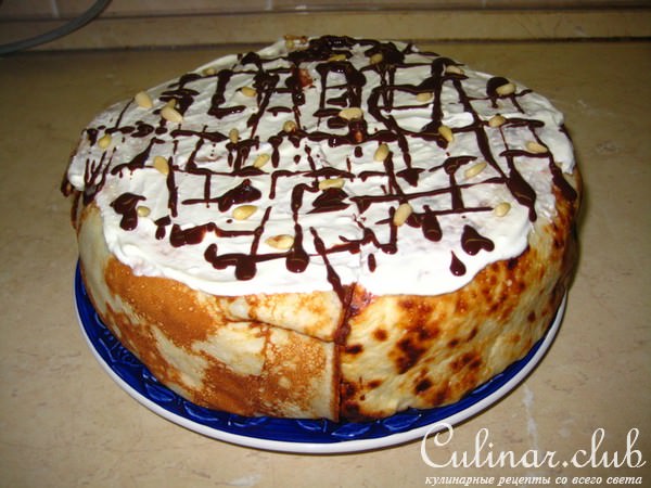 Блинчатый сладкий пирог