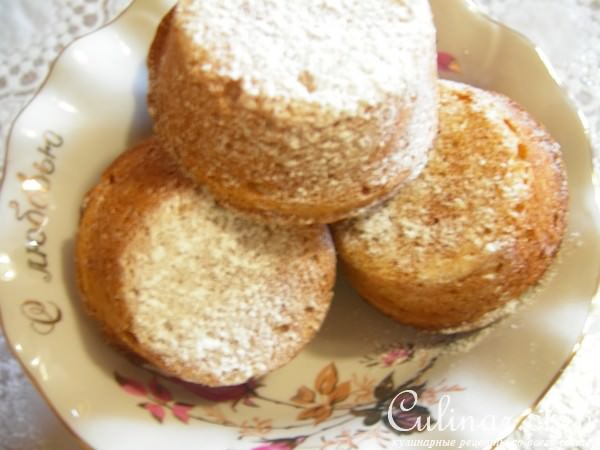 Кексы на сметане с шоколадной начинкой