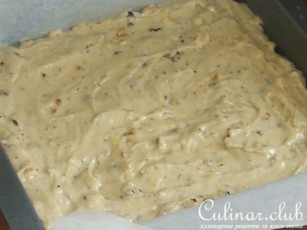 Медовый кекс с грецкими орехами