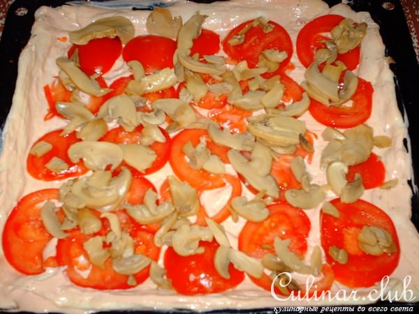 пицца с грибами