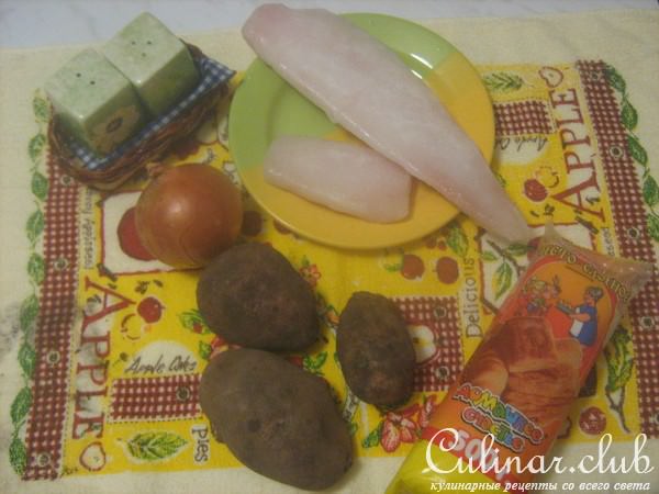 Слоеный рыбный пирог