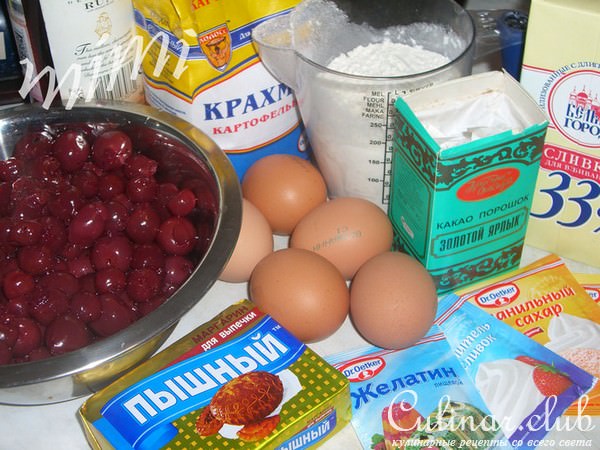 торт "чёрный лес"
