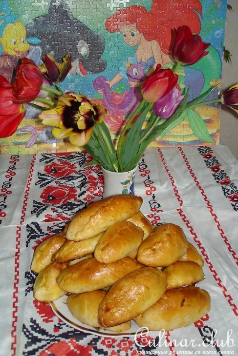 Золотистые воздушные пирожки( без яиц)