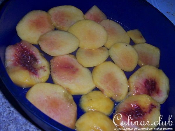 персиковый перевёртыш(пирог)
