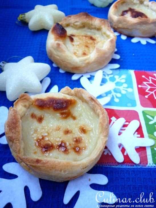 Яичные тарталетки с кокосовым молоком