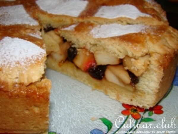 Пирог рассыпчатый яблочный