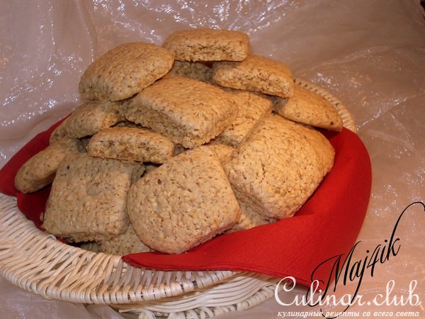 Сладкое печенье с кунжутом