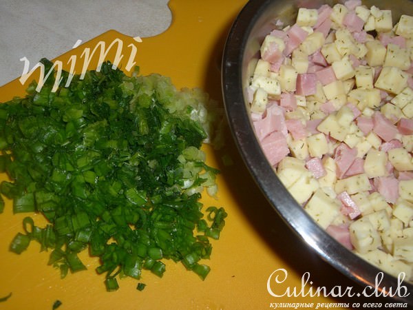маффины с ветчиной и сыром