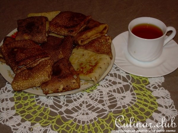 Блинчики с яйцом и луком