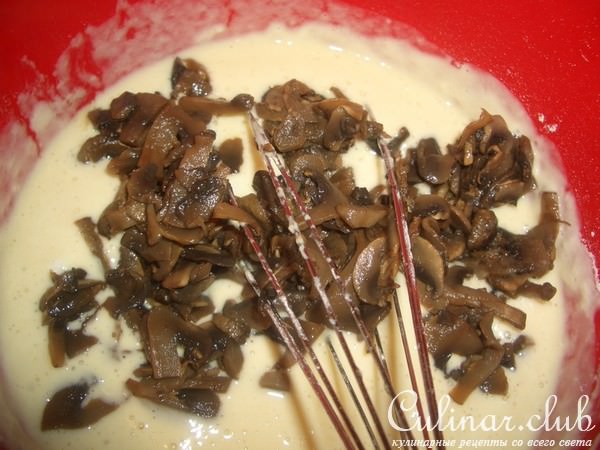 Блинные лепешки с грибами