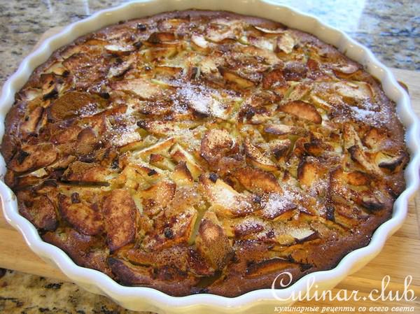 Яблочный пирог с кедровыми орешками