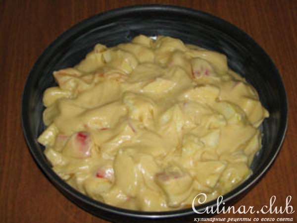 Пирог с медом и яблоками