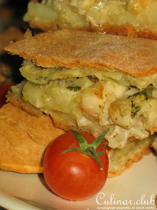 ***Рыбный пирог с пангасиусом и картофелем***