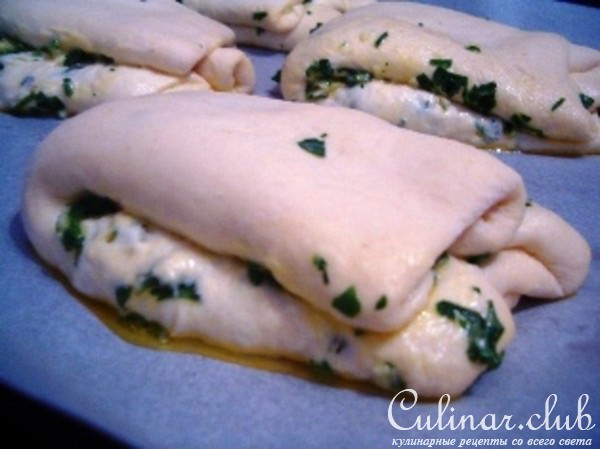 Хлебцы с чесноком и петрушкой