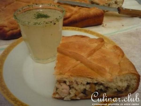 Пирог для бульона а-ля ленивый «Курник»