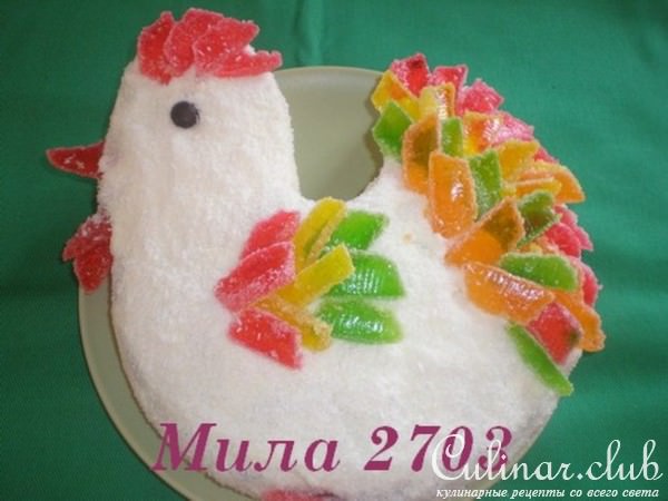 Пасхальный торт «Петушок»