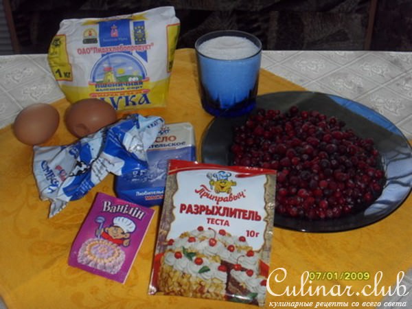 Клюквенный пирог