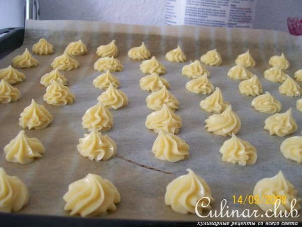 Персиковый торт с профитрольками