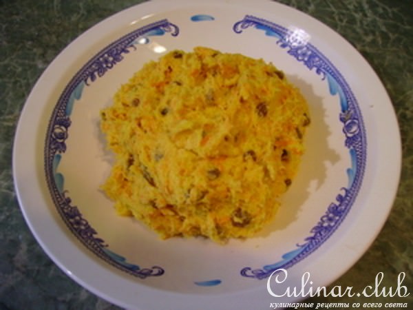 Морковное печенье с изюминкой.